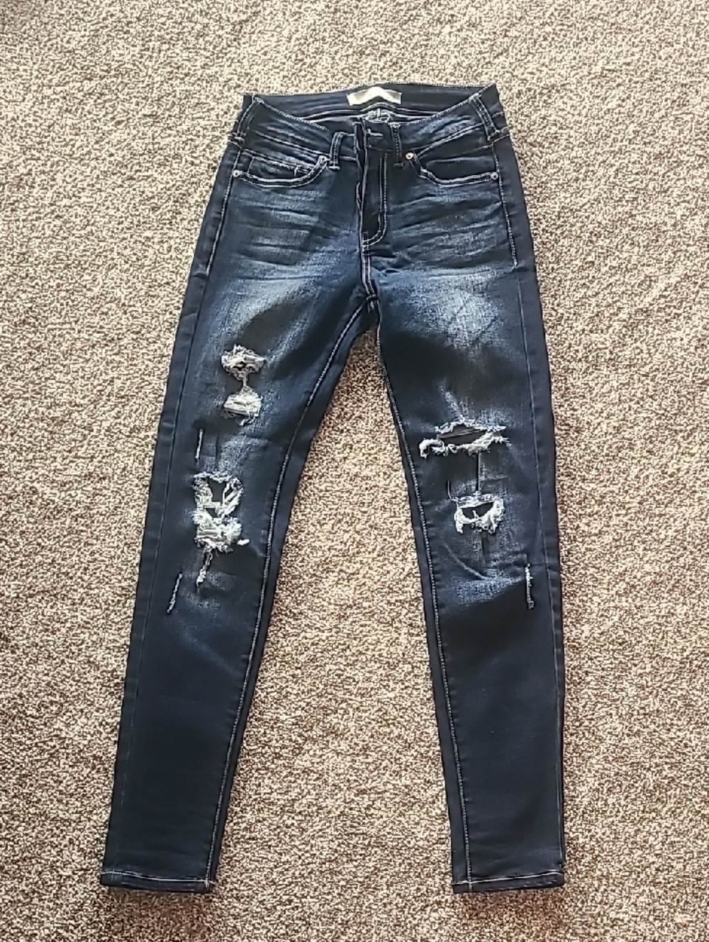 KanCan Dark Blue High-Rise Skinny Jeans